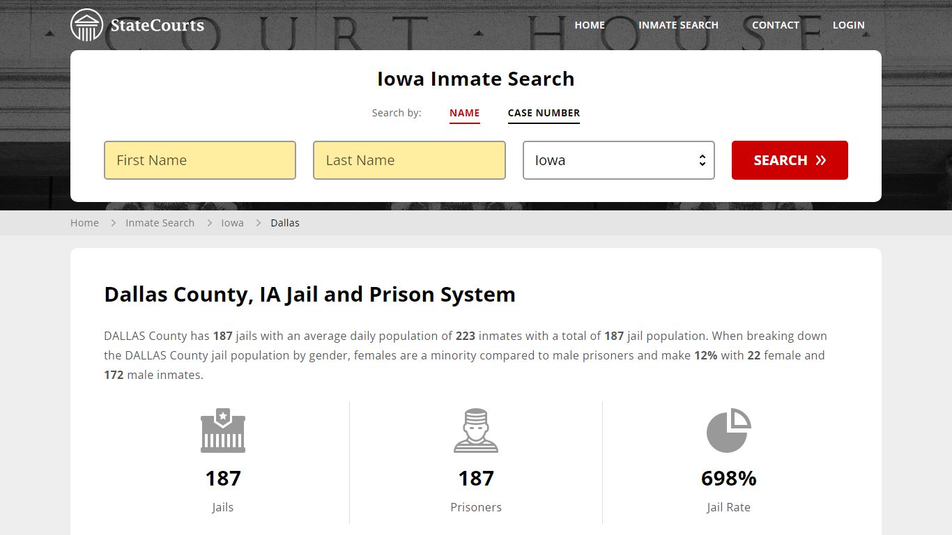 Dallas County, IA Inmate Search - StateCourts